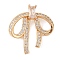 Brass Micro Pave Clear Cubic Zirconia Pendants, Bowknot, Real 14K Gold Plated, 25x23x7mm, Hole: 1.2mm