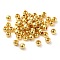 Brass Beads, Cadmium Free & Nickel Free & Lead Free, Round, Real 18K Gold Plated, 4mm, Hole: 1.6mm