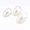 Natural White Shell Mother of Pearl Shell Cabochons, Oval, 24~30x14~17x9~12mm