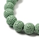 Бусы из натурального камня лавы G-L435-03-8mm-15-3