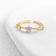 Регулируемые манжеты-кольца из латуни с микропаве из кубических цирконий FS-WG8B47C-09-1