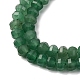 Естественный зеленый авантюрин бисер нитей G-P587-D14-02-4