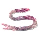 Нити натуральных флюоритовых бусин градиентного цвета G-Z047-C02-04-3