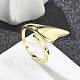 Латунные кольца на палец с открытой манжетой для женщин RJEW-M028-85G-3
