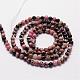 Природные родонит бисер нитей G-N0204-01-3mm-3
