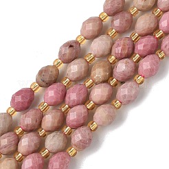 Природные родонит бисер нитей G-F809-A20-01