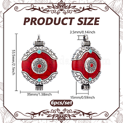 6 шт. подвески из цинкового сплава в этническом стиле с соединительной смолой&nbsp;FIND-PH0028-05A