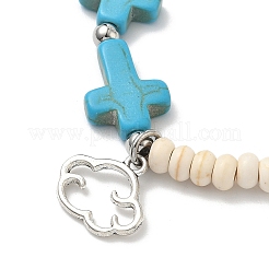 Сплав шарм браслеты BJEW-JB12286-02