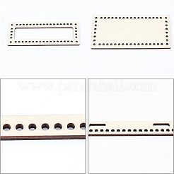 Дно деревянной корзины из тополя DIY-WH0184-19