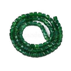 Окрашенные природные белый нефрит бисер пряди G-T138-212