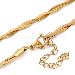 Ионное покрытие (ip) 304 нержавеющая сталь змеиные цепи ожерелья NJEW-M075-02A-G