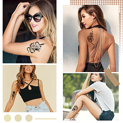 20 шт. 20 стиля съемные временные водонепроницаемые татуировки бумажные наклейки DIY-CP0012-48A