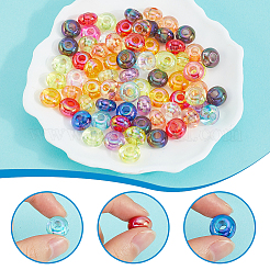 100 шт прозрачные акриловые европейские бусины OACR-SC0001-75