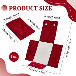 Портативные дорожные бархатные жемчужные ожерелья с клапаном&nbsp;TP-WH0025-01B