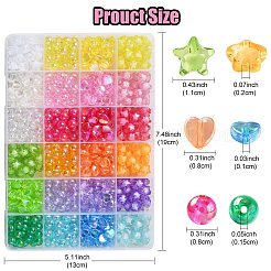 Прозрачные акриловые бусины&nbsp;TACR-YW0001-99