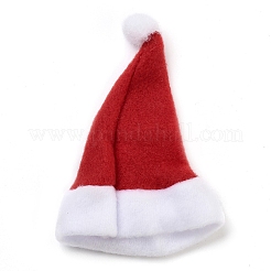 Рождественская шапка бархатный чехол для бутылки вина&nbsp;AJEW-M012-01B