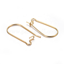 Фурнитура для сережек-колец из нержавеющей стали 304 STAS-P223-01G-05