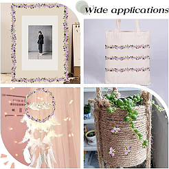 15 ярд цветочной полиэфирной кружевной ленты с вышивкой&nbsp;OCOR-WH0070-77D