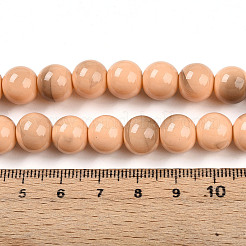 Выпечка окрашенные стеклянные бусины пряди X1-DGLA-N013-10mm-07