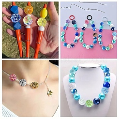 10 шт. Непрозрачные акриловые бусины&nbsp;OACR-YW0003-35A