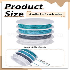 20 ярд двухцветных вощеных хлопковых ниток&nbsp;YC-LP0001-05C