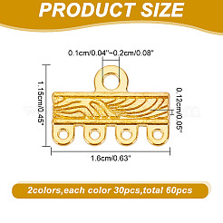 60 шт. 2-цветные литые звенья для люстры FIND-AR0004-69