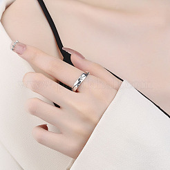 925 регулируемое кольцо из стерлингового серебра для мужчины FS-WGAB56D-01