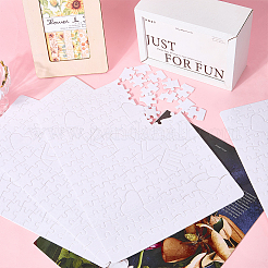 6 шт. бумажный термопереводной пустой пазл для взрослых детей&nbsp;DIY-SP0004-28B