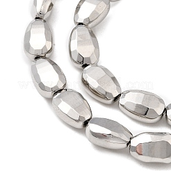 Стеклянные бусины с гальваническим покрытием  EGLA-F166-12P