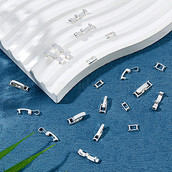 24 шт. 2 стиля латунных раскладывающихся застежек KK-FH0007-55P