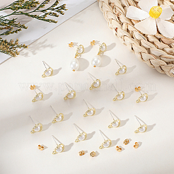 20 шт. Сплав серьги-гвоздики FIND-BBC0004-35