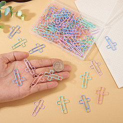 80 шт. 4-х цветные железные и пластиковые скрепки&nbsp;AJEW-TA0002-98