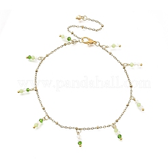 3 шт. браслеты на ногу из стеклянных бусин AJEW-AN00720