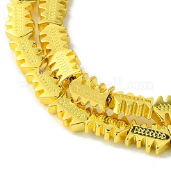 Синтетические немагнитные синтетические гематитовые бусины с гальваническим покрытием G-I360-Q01-01