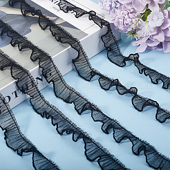 10 ярд плиссированной кружевной отделки из полиэстера&nbsp;OCOR-GF0003-52B