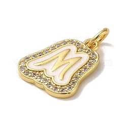 Латунные микро проложить кубического циркония подвески KK-K354-02G-M