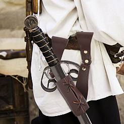 Чехол для левого меча из искусственной кожи&nbsp;AJEW-WH0291-22A