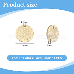 48шт 2 цвета латунные подвески FIND-PH0027-47