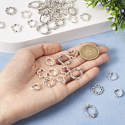 50 шт. 5-х стилевая оправа из бисера из сплава FIND-TA0002-60