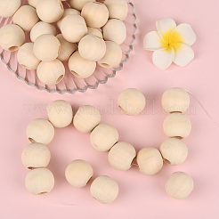 Натуральные незаконченные деревянные бусины&nbsp;WOOD-PA0001-16A