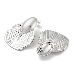 Серьги-гвоздики из нержавеющей стали 304 EJEW-R157-01P