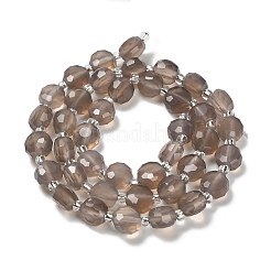 Серые натуральные бусины из агата  G-B153-A01