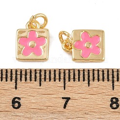 Латунь эмаль подвески KK-H078-02A-G01