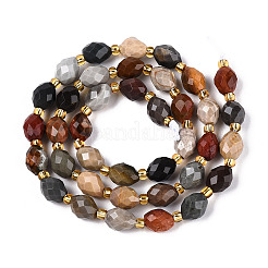 Естественного изображения яшмы бисер нитей G-N342-35-8x6-09