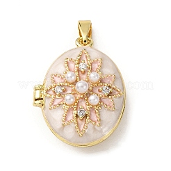 Латунные подвески с микропаве из прозрачного кубического циркония KK-F912-03G