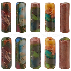 1 нить синтетических золотых бусин императорской яшмы&nbsp;G-PA0001-60