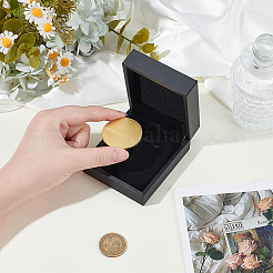 Прямоугольные коробки для хранения монет из искусственной кожи pu CON-WH0089-145B