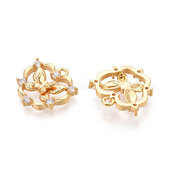 Латунные микро проложить кубического циркония подвески&nbsp;KK-N263-77B-G