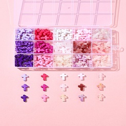 270шт 18 стиля непрозрачные акриловые бусины&nbsp;SACR-FS0001-41B