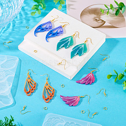 Силиконовые Молды для подвесок в виде крыльев и наборы для изготовления сережек из латуни DIY-TA0013-03